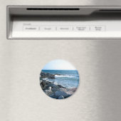 Foto van Wavy Atlantic Ocean Blue Magneet (Insitu (Vaatwasser))