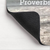 Foto van Wavy Ocean Shore Proverbs Bijbelverse Muismat (Hoek)