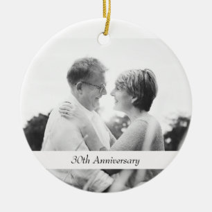Foto van Wedding 30th Anniversary Gifts Keepsake Keramisch Ornament