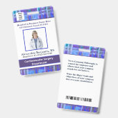 Foto van werknemer Barcod Logo ID Zakelijk Badge (Voor- en achterkant)
