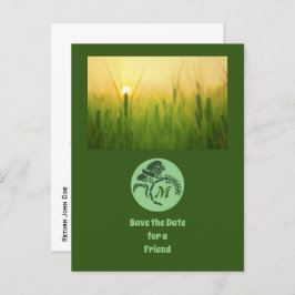 Foto van Whimsical Hooded Grasshopping Uitnodiging Briefkaart