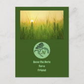 Foto van Whimsical Hooded Grasshopping Uitnodiging Briefkaart (Voorkant)