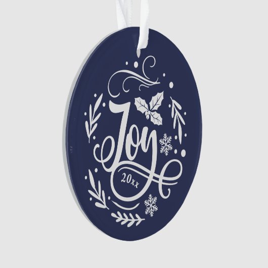 Foto van Whimsical Joy Festive Holiday Ornament (voorkant)