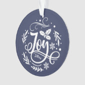 Foto van Whimsical Joy Festive Holiday Ornament (voorkant)