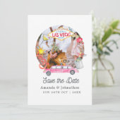 Foto van Whimsical Las Vegas Wedding Save The Date (Staand voorkant)