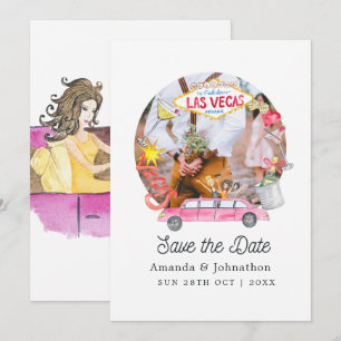 Foto van Whimsical Las Vegas Wedding Save The Date