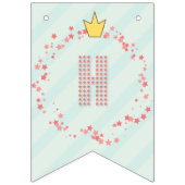 Foto van Whimsical Pink Fairy Princess Girl Birthd Vlaggetjes (Tweede vlag)