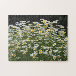  foto van White Daisies Floral Legpuzzel