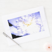 Foto van White en paars Peony Rechthoekige Sticker (Envelop)
