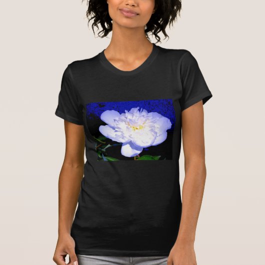 Foto van White en paars Peony T-shirt (Voorkant)