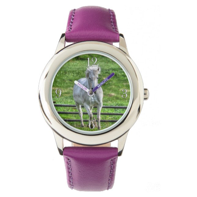 Foto van White Horse Equine Horloge (Voorkant)