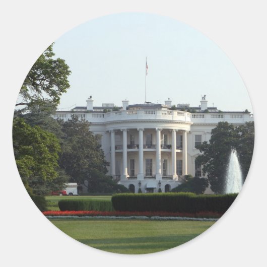 Foto van White House Ronde Sticker (Voorkant)