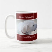 Foto van White Labrador Retriever Mix Cute Profile Koffiemok (Links)