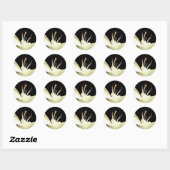 Foto van White Lily Flower Lilies Flowers Ronde Sticker (Vel)