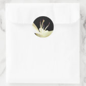 Foto van White Lily Flower Lilies Flowers Ronde Sticker (Tas)