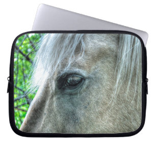Foto van White Pegasus Horse's Eye Animal-lover Laptop Sleeve
