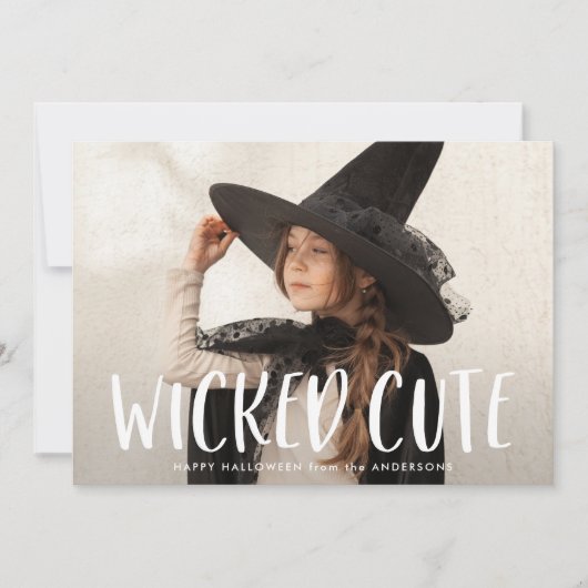 Foto van Wied Cute Halloween Feestdagenkaart (Voorkant)