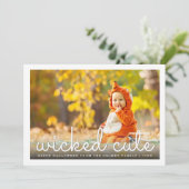 Foto van Wied Cute Halloween Kaart (Staand voorkant)