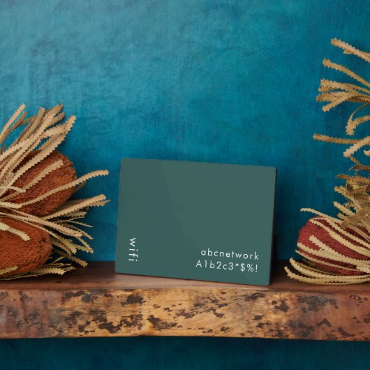 Foto van Wifi Password Fotoplaat (Zijkant)