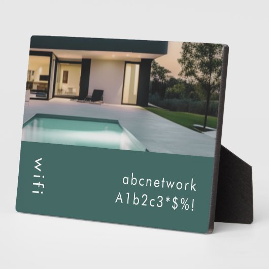 Foto van Wifi Password Fotoplaat (Zijkant)