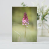 Foto van Wild Orchid Natuur Kaart (Staand voorkant)