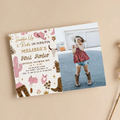 Foto van Wild West Rodeo Cowgirl Ranch Girl-verjaa Kaart