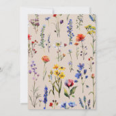 Foto van wilde bloem VERRAST 50ste verjaardag Cham Kaart (Achterkant)