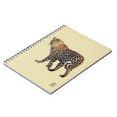 Foto van wilde gevlekte luipaardkat notitieboek (Linkerzijde)