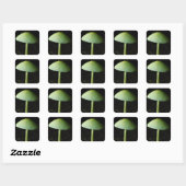 Foto van wilde paddenstoel vierkante sticker (Vel)