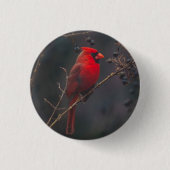 Foto van Wildlife Red Ronde Button 3,2 Cm (Voorkant)