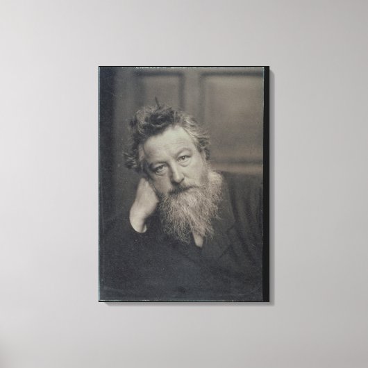 Foto van William Morris (1834-96) van Canvas Afdruk (Voorkant)