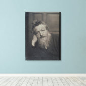 Foto van William Morris (1834-96) van Canvas Afdruk (Insitu (Houten vloer))