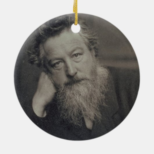 Foto van William Morris (1834-96) van Keramisch Ornament (Achterkant)