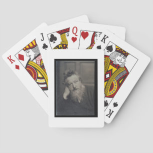 Foto van William Morris (1834-96) van Pokerkaarten