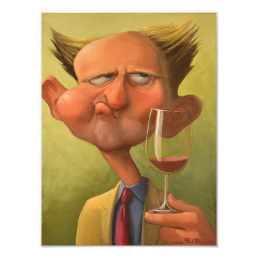 Foto van Wine Kauwder Sommelier Afdruk (Voorkant)