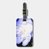 Foto van witte en paarse pony bagagelabel (Voorkant verticaal)