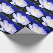 Foto van witte en paarse pony cadeaupapier (Hoek)