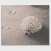 Foto van witte riem op zand cadeaupapier (Vlak)
