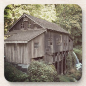 foto van Wooden Grist Mill Bier Onderzetter (Voorkant)