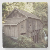 foto van Wooden Grist Mill Stenen Onderzetter (Voorkant)