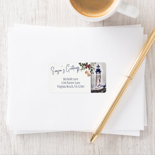 Foto van Yaquina Head Lighthouse Season Etiket (Insitu)