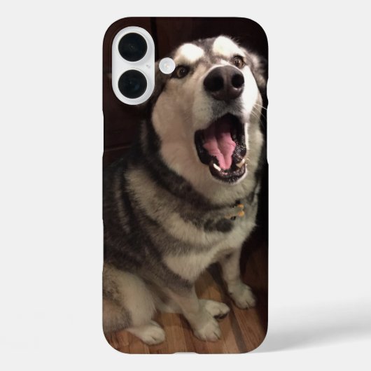 Foto van Yawning Alaskan Malamute Case-Mate iPhone Case (Achterkant)