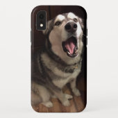 Foto van Yawning Alaskan Malamute Case-Mate iPhone Case (Achterkant)