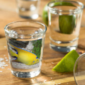 Foto van Yellow and Blue Queen Angelfish Shot Glas