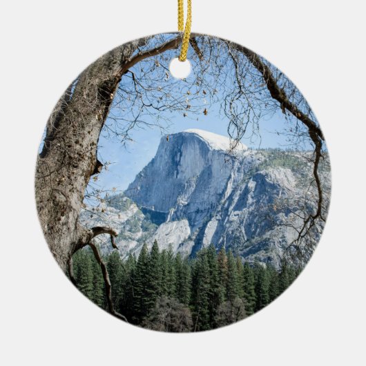Foto van Yosemite's Half Dome Keramisch Ornament (Voorkant)