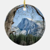 Foto van Yosemite's Half Dome Keramisch Ornament (Achterkant)