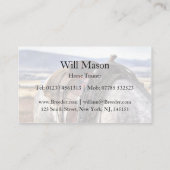 Foto van Zadelaar & Paarden - Trainer - Visitekaar Visitekaartje (Achterkant)