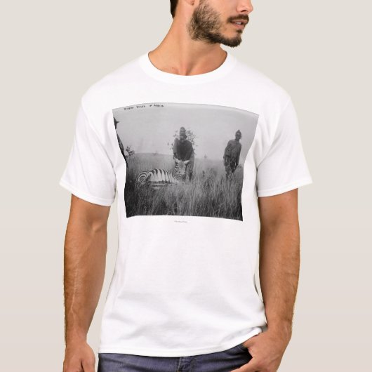 Foto van zebra vermoord door inheemse in Afrika Fo T-shirt (Voorkant)