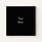 Foto van Zee Waves en Rocks Initiaal Lijst Black Notitieboek (Achterkant)