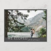 Foto van zeer moderne elopement aankondigingskaart (Voorkant)